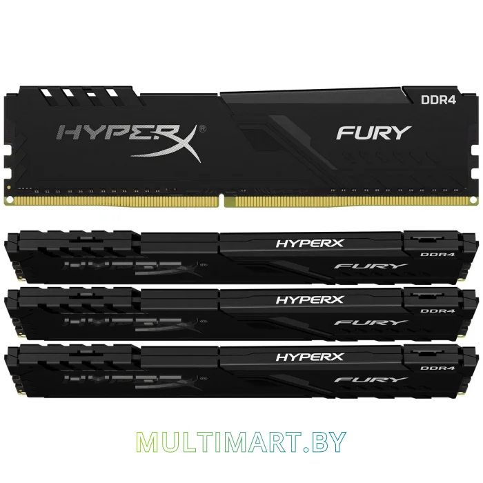 Оперативная память HyperX Fury 4x8GB DDR4 PC4-28800 (HX436C17FB3K4/32)